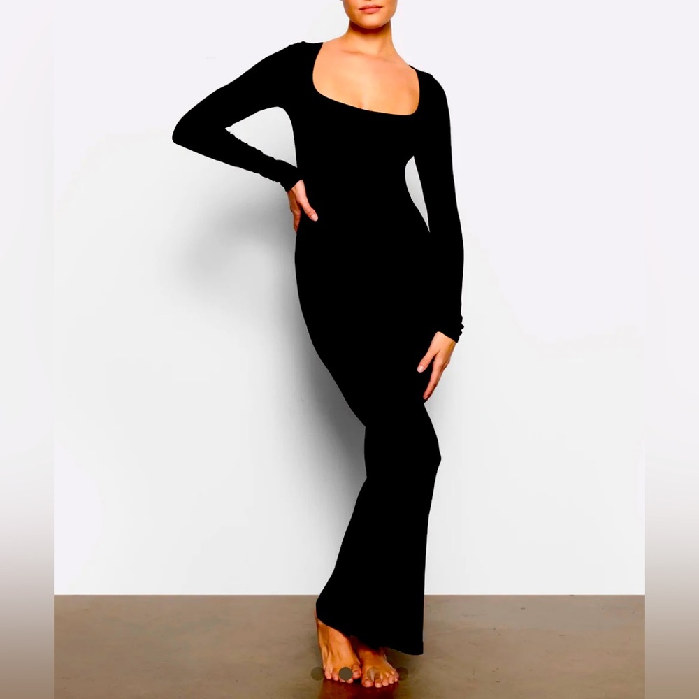 Skims Soft Lounge Long Sleeve Dress